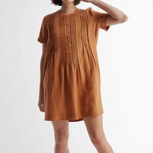 Quince Women's Mini Dress in Rust
